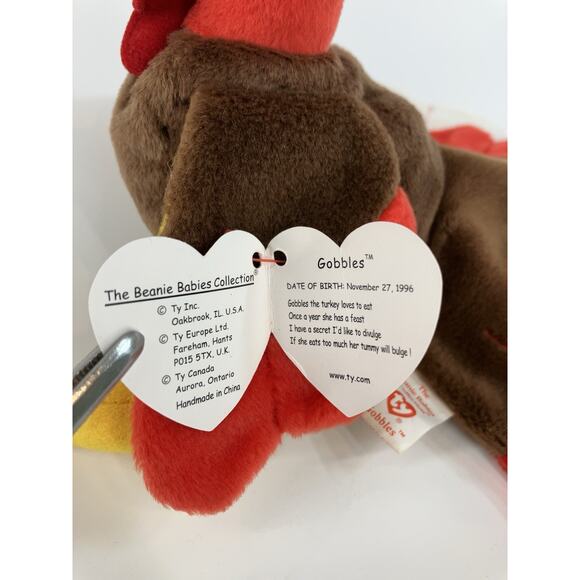 Ty Beanie Babies Gobbles Turkey - Picture 8 of 9